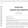 Le Contrat Officiel de Chasteté de Maîtresse Adèle