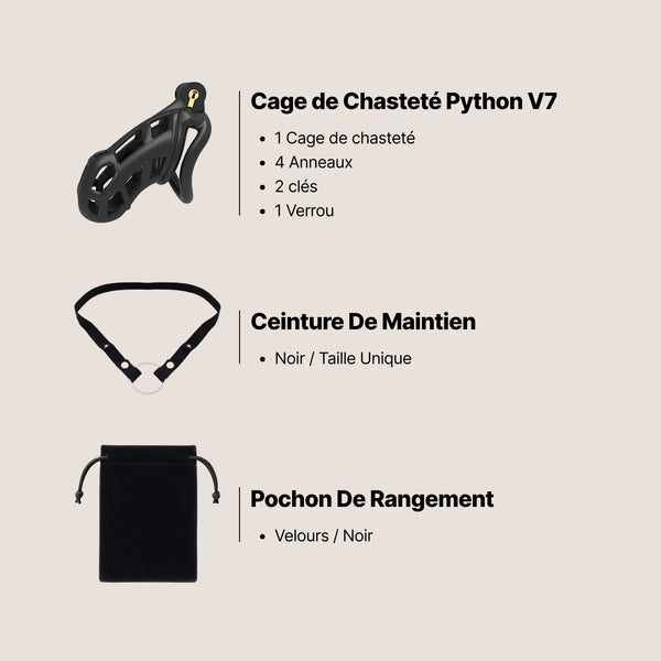 Coffret Cage de Chasteté Débutant – L'essentiel