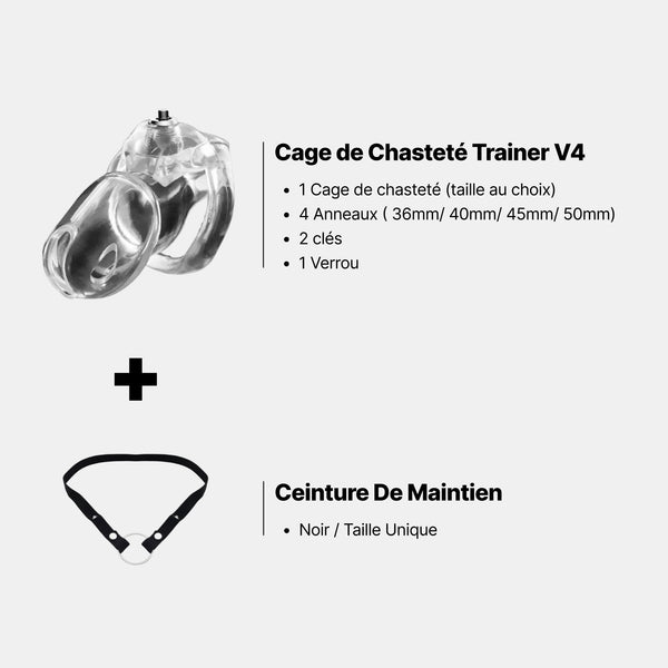Pack Cage de Chasteté Débutant – Confort