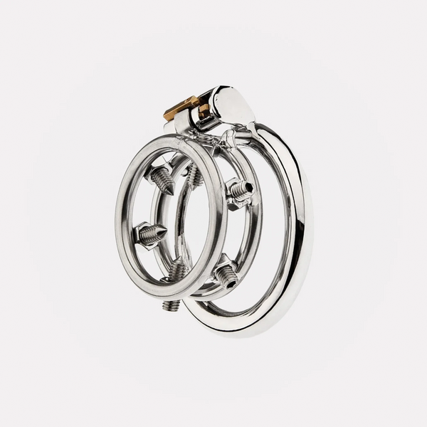 Cage de Chasteté Dents de Kali Ring - Métal