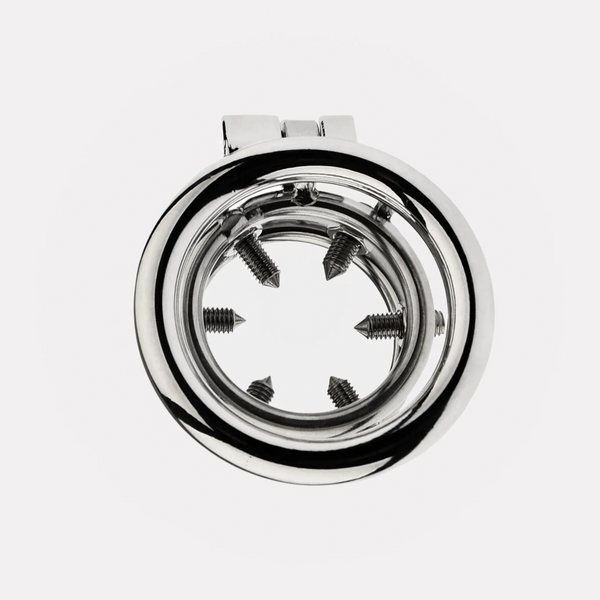 Cage de Chasteté Dents de Kali Ring - Métal