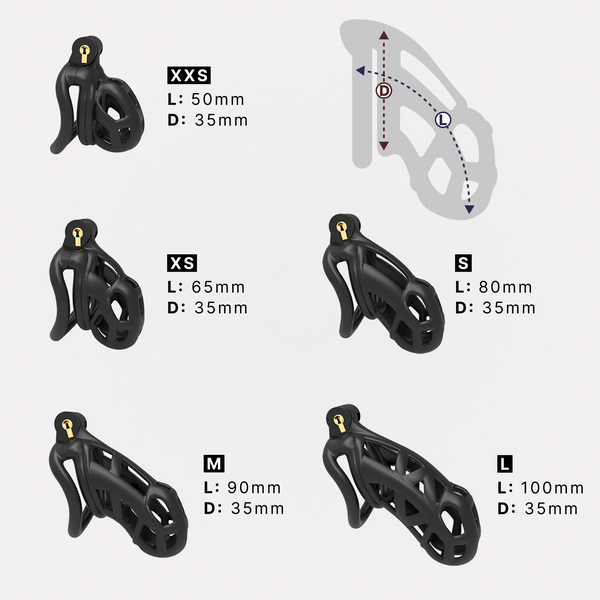 Cage de Chasteté Python V7 - Résine