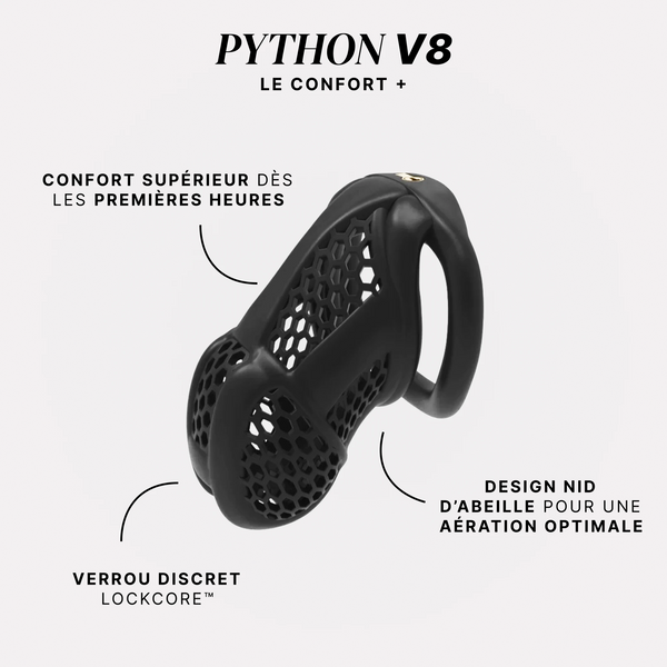 Cage de Chasteté Python V8 - Résine